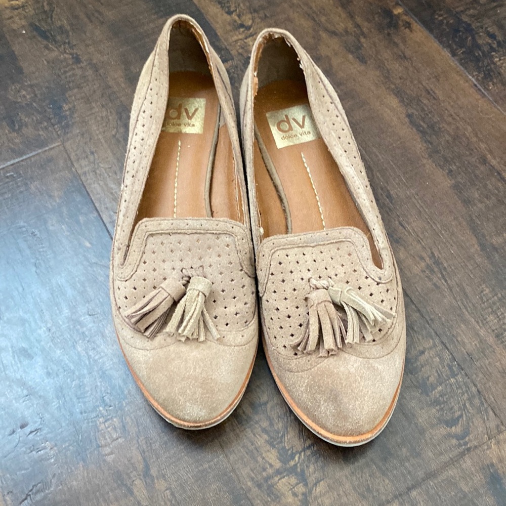 Dolce Vita Suede Tassle Loafers - Size 8